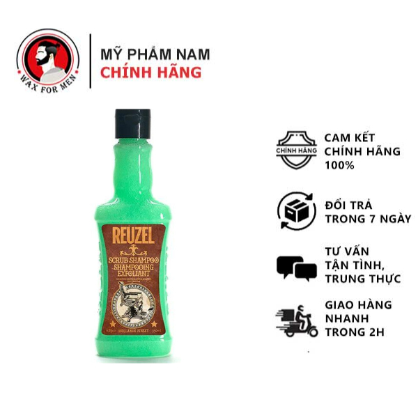 Dầu gội tẩy rửa Reuzel Scrub Shampoo - Wax for men