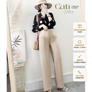 Quần culottes cạp cao a1344 3 màu basic cơ bản chất vải đầm tay, đứng form co giãn nhẹ