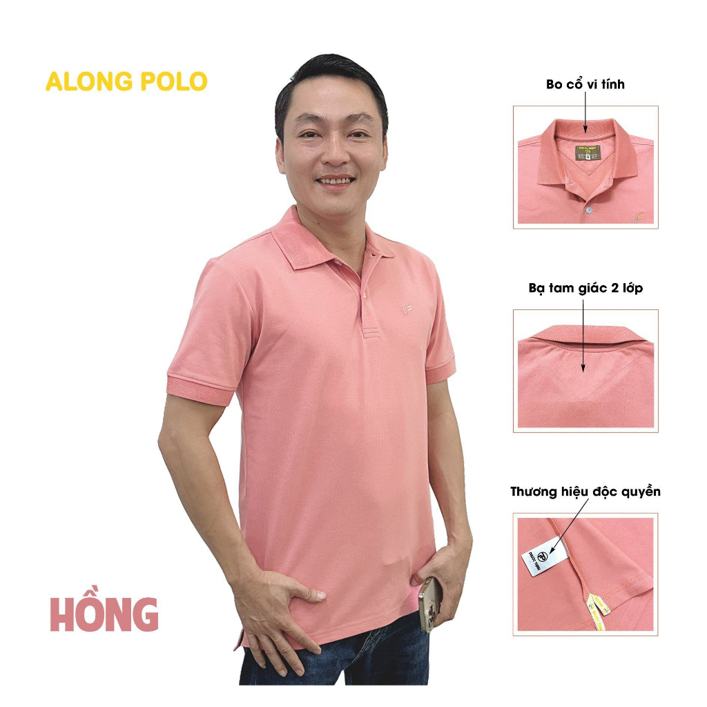 P03 Áo Polo Phước Thịnh Màu Hồng