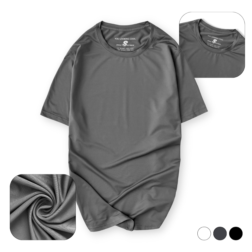 Áo phông lanh với chất liệu Silky Jersey,Áo thun thể thao nam giúp bạn thoải mái trong hoạt động hằng ngày AT08.