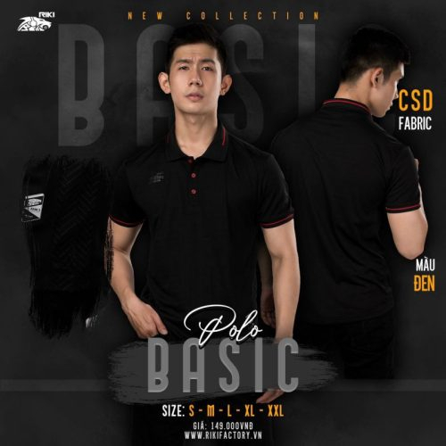 Áo Polo Riki Basic Thoáng Mát Mềm Mịn, Màu Sắc Trẻ Trung Năng Động Phù Hợp Với Nhiều Hoạt Động.