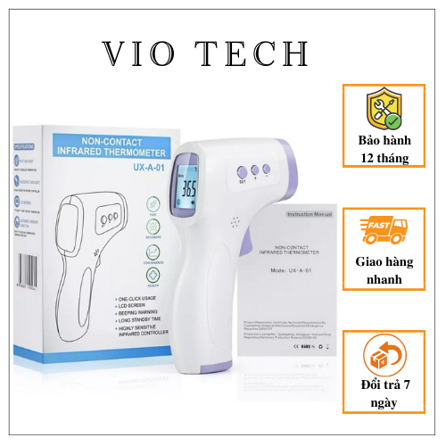 Nhiệt kế điện tử thông minh đo trán, sữa, nước không tiếp xúc siêu chính xác, hiển thị kết quả nhanh ( TẶNG KÈM PIN )