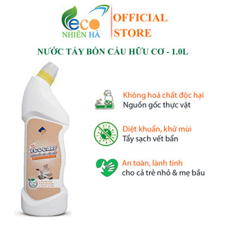  Nước tẩy rửa bồn cầu ECOCARE 1L bồ hòn và tinh dầu quế  sả chanh khử mùi hiệu quả an toàn mẹ bầu 