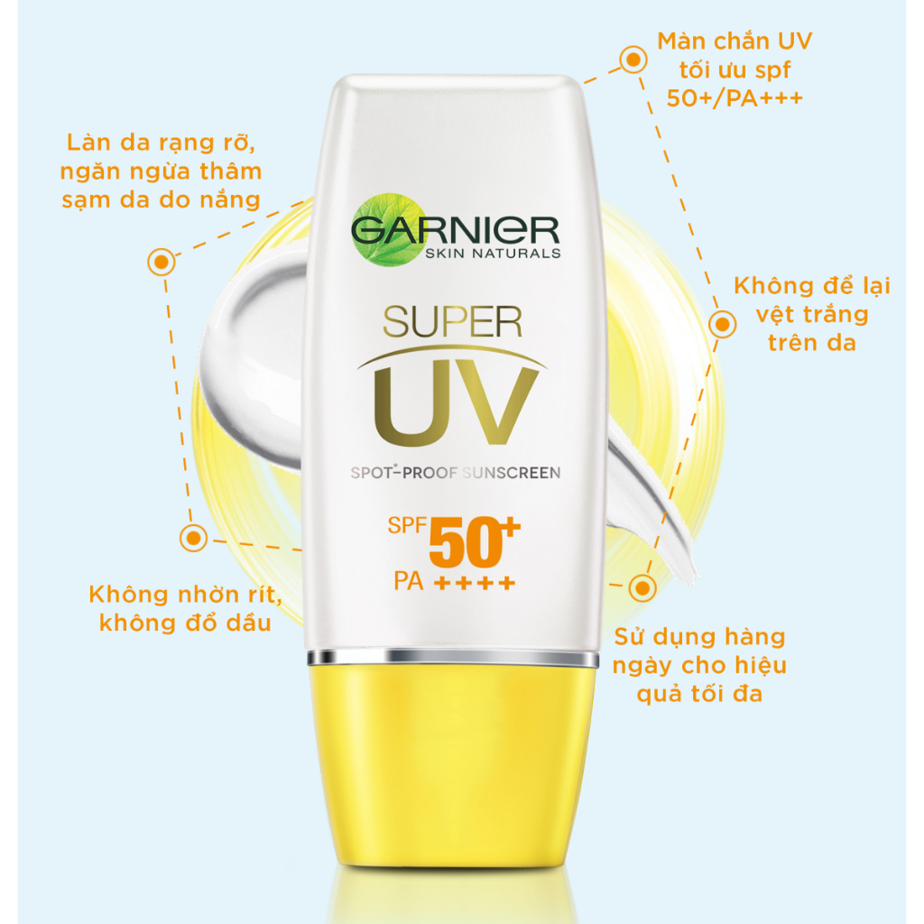 Kem Chống Nắng Dưỡng Sáng Da Garnier Light Complete Super UV Natural, Light Complete Super UV Matte SPF50+ PA++++ (30ml)