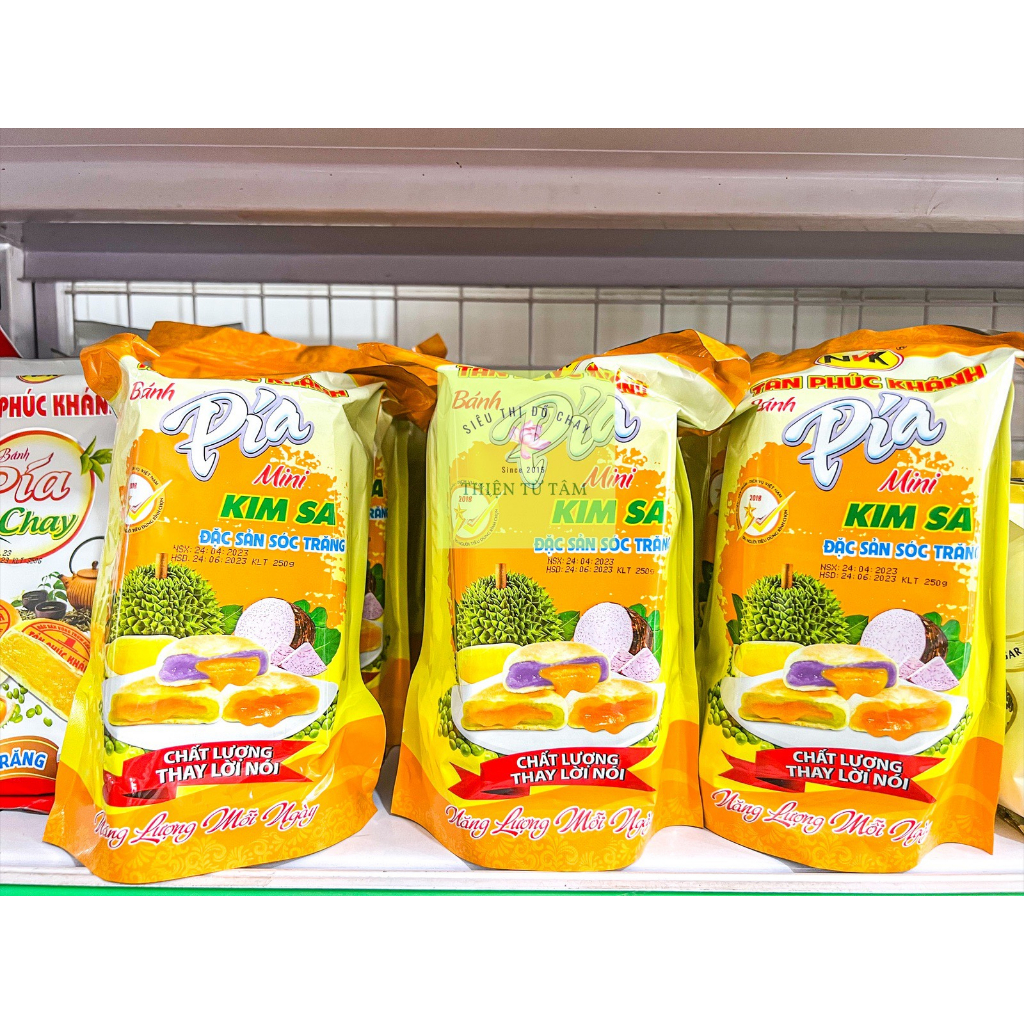 Bánh Pía Kim Sa Chay Tan Chảy Béo Ngậy Thích Mê Hộp 4 cái 250gr