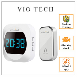 Chuông gia đình báo mở cửa 2in1 tích hợp đồng hồ hiển thị với đa dạng kiểu chuông T195