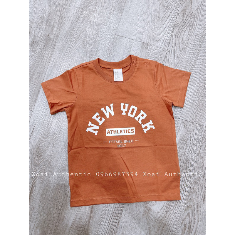 Áo phông cộc tay cho bé HM auth