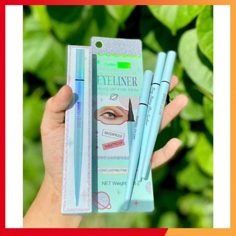 Bút kẻ mắt nước eyeliner Sivanna Colors Long Lasting Fine Thái Lan chống nước lâu trôi ES8016 chính hãng