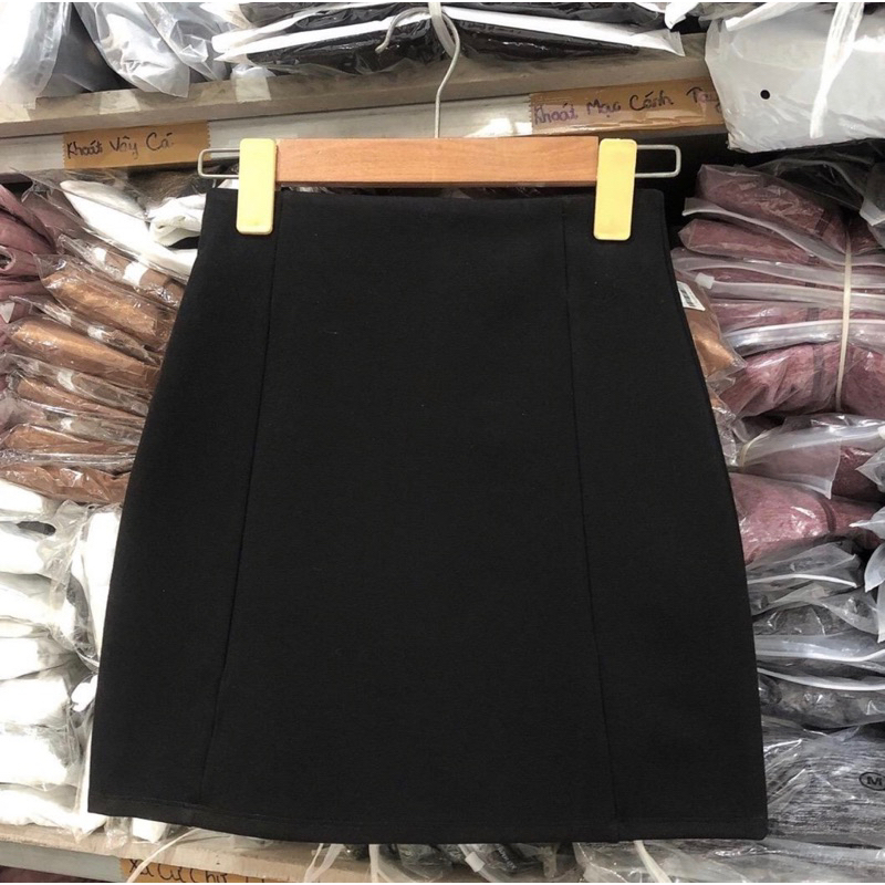 Chân Váy Chữ A Chất Umi Co Giản Có Lót Dây Kéo Sau Lưng