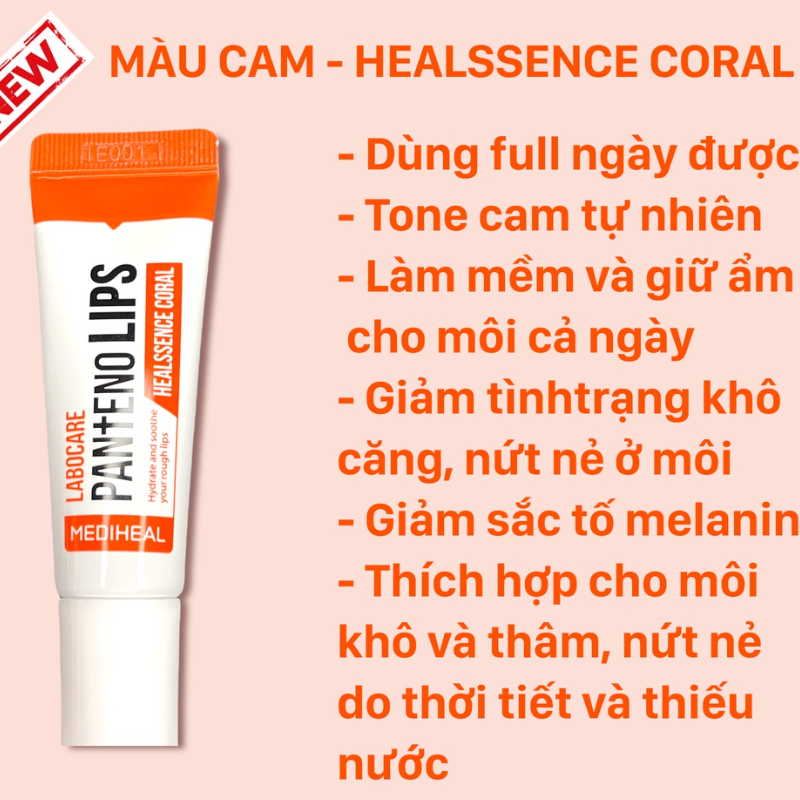 Son Dưỡng Môi Mediheal Labocare Pantenolips Hàn Quốc 10ml - Dưỡng Ẩm, Giảm Thâm, Dưỡng Môi Hồng Hào Rạng Rỡ