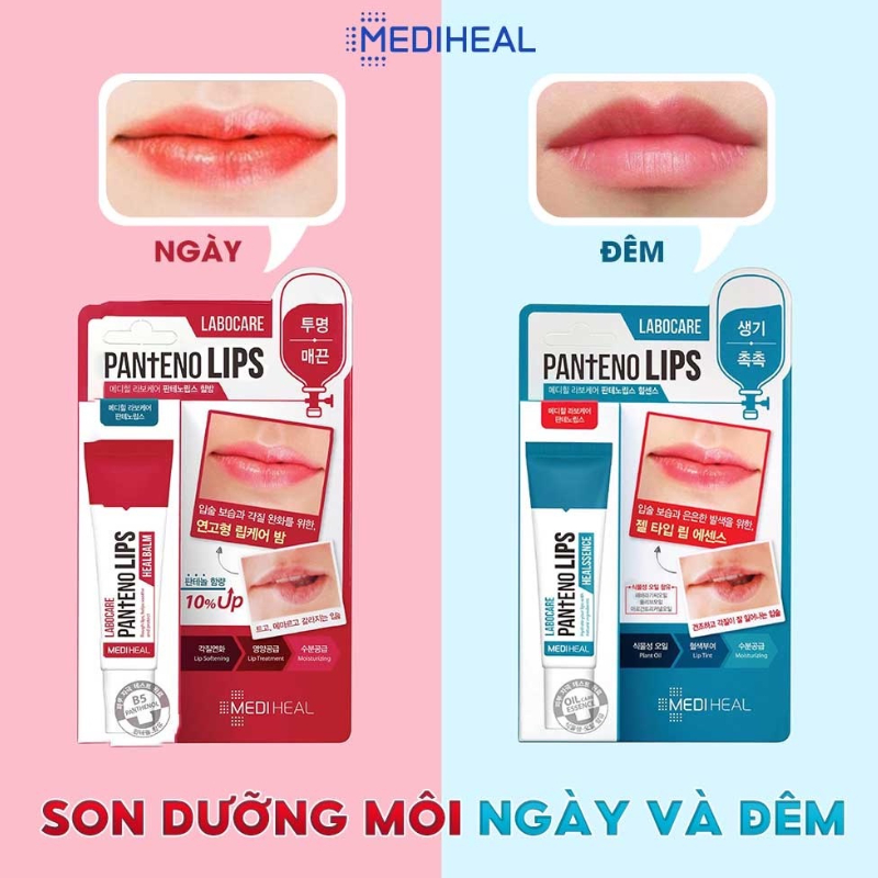 Son Dưỡng Môi Mediheal Labocare Pantenolips Hàn Quốc 10ml - Dưỡng Ẩm, Giảm Thâm, Dưỡng Môi Hồng Hào Rạng Rỡ