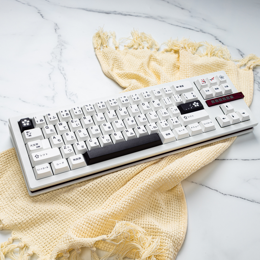 Keycap Japan Sakura | Keycap nhựa PBT 130 nút in nhiệt