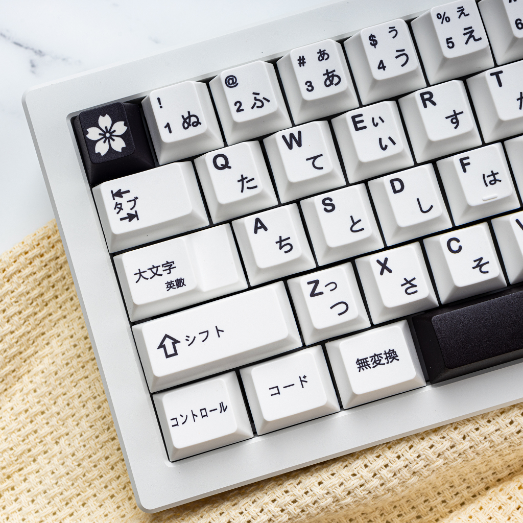 Keycap Japan Sakura | Keycap nhựa PBT 130 nút in nhiệt
