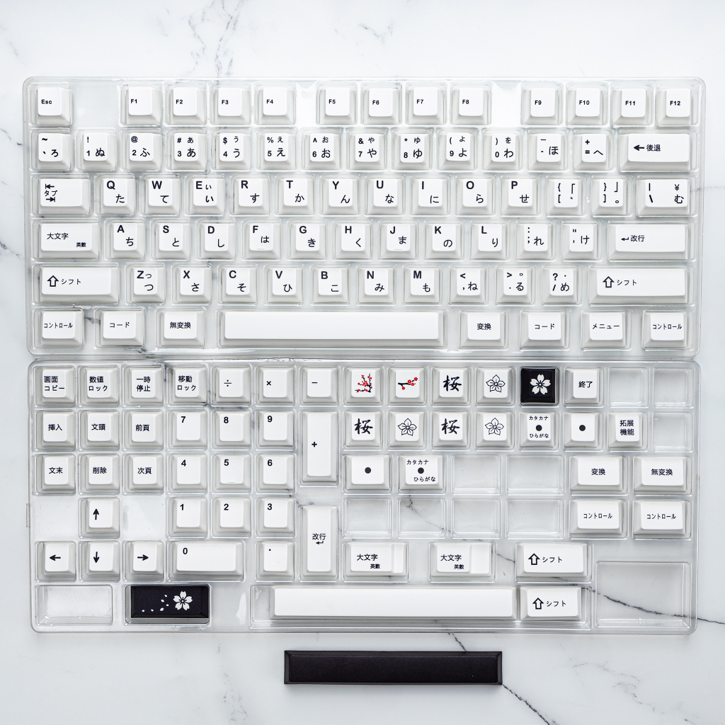 Keycap Japan Sakura | Keycap nhựa PBT 130 nút in nhiệt