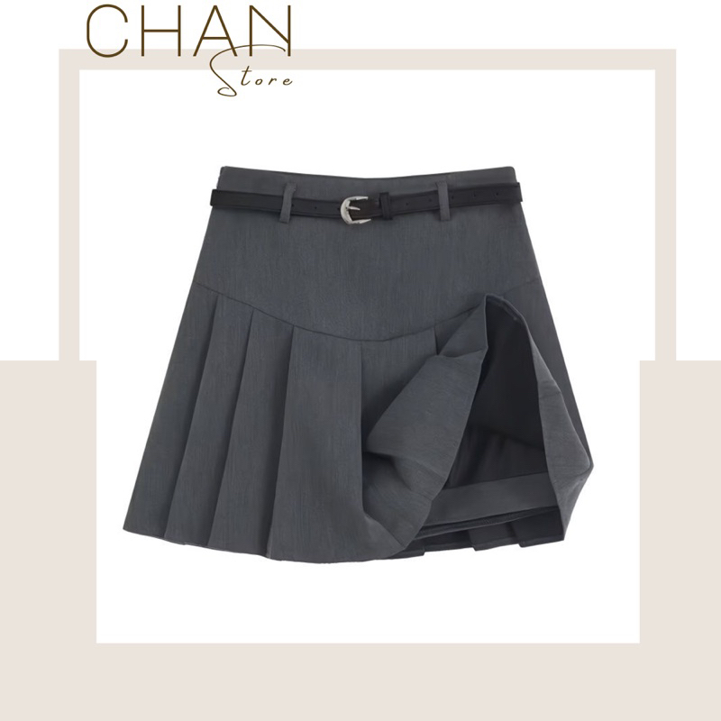 Chân váy xếp li kèm nịt có lót trong phong cách hàn quốc M38