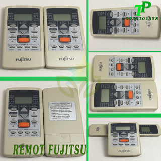 Điều khiển điều hòa fujitsu, remote máy lạnh điều hòa fujitsu nút cam