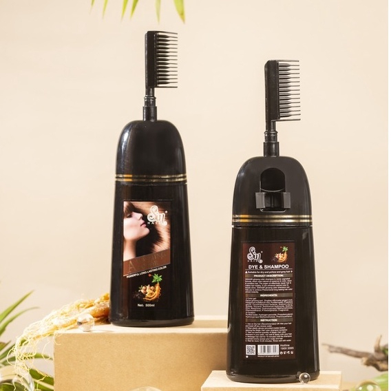 Dầu Gội Phủ Bạc Sin Hair Nhật Bản 500ml Phủ Bạc Màu Đen Nâu Màu Thời Trang Đều Màu Tự Nhiên Tinh Chất Nhân Sâm