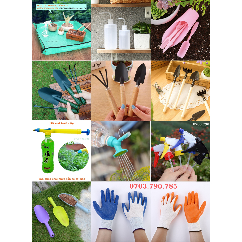 Xẻng Nhựa Xúc Đất Trồng Cây Dài 30cm