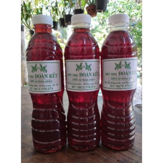 1 Lít Mật Ong Đoàn Kết nguyên chất 100%, Mật ong nhà nuôi tự nhiên