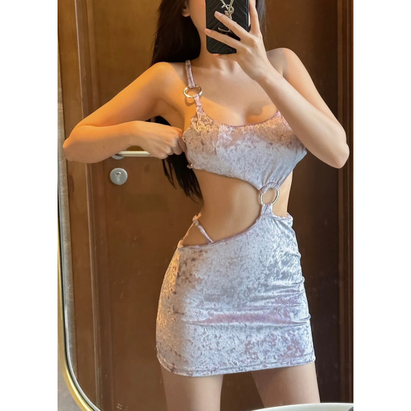 Đầm Body 2 Dây KHoen Hở Eo Sẵn Mút Ngực Sexy 2k 3352