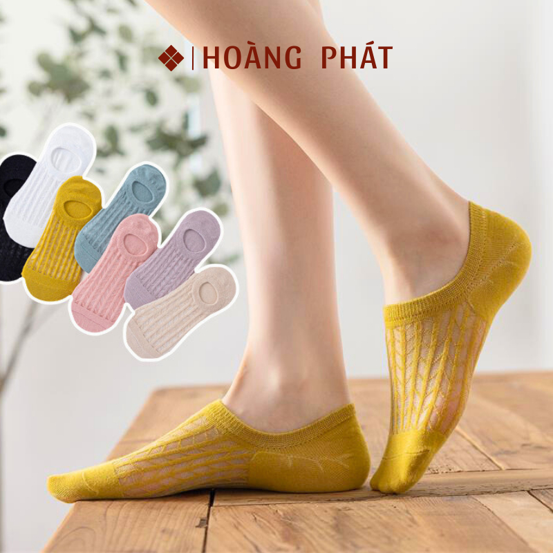 Tất Nữ Cổ Ngắn Tất Vớ Nữ Cổ Thấp Co Giãn Đi Giày Búp Bê, Giày Thể Thao Chạy Bộ, Yoga, Tập Gym Thoáng Khí Chống Hôi Chân