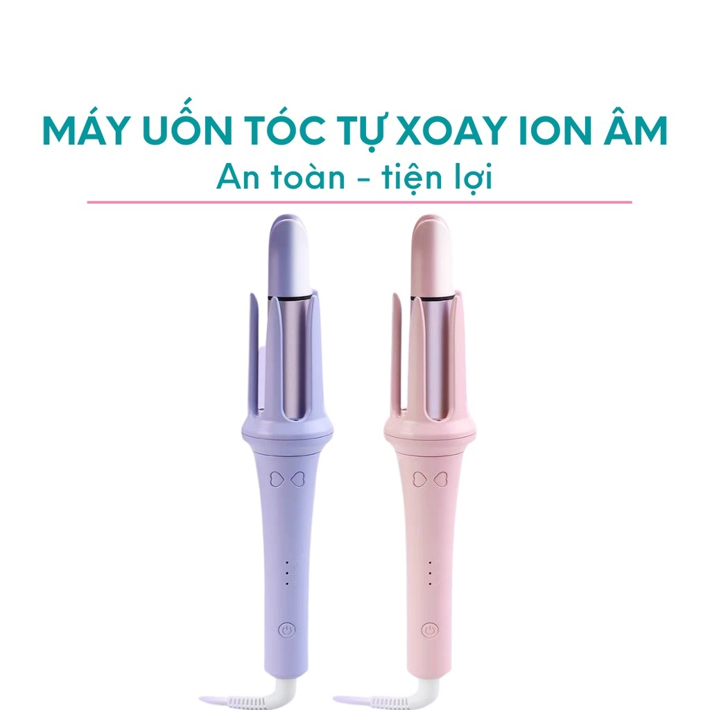 Máy uốn tóc xoăn tự động 4 mức chỉnh nhiệt phủ ceramic bảo vệ tóc 25mm 28mm 32mm