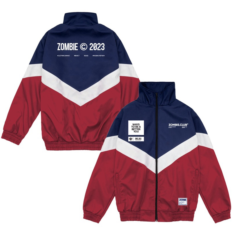 Áo khoát dù zombieclub phối màu full size nam nữ