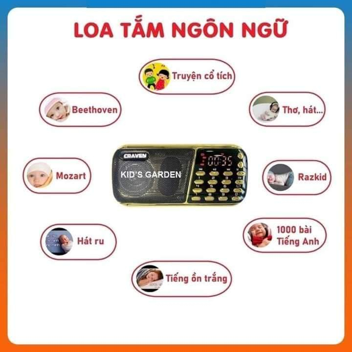 Loa tắm ngôn ngữ cho bé