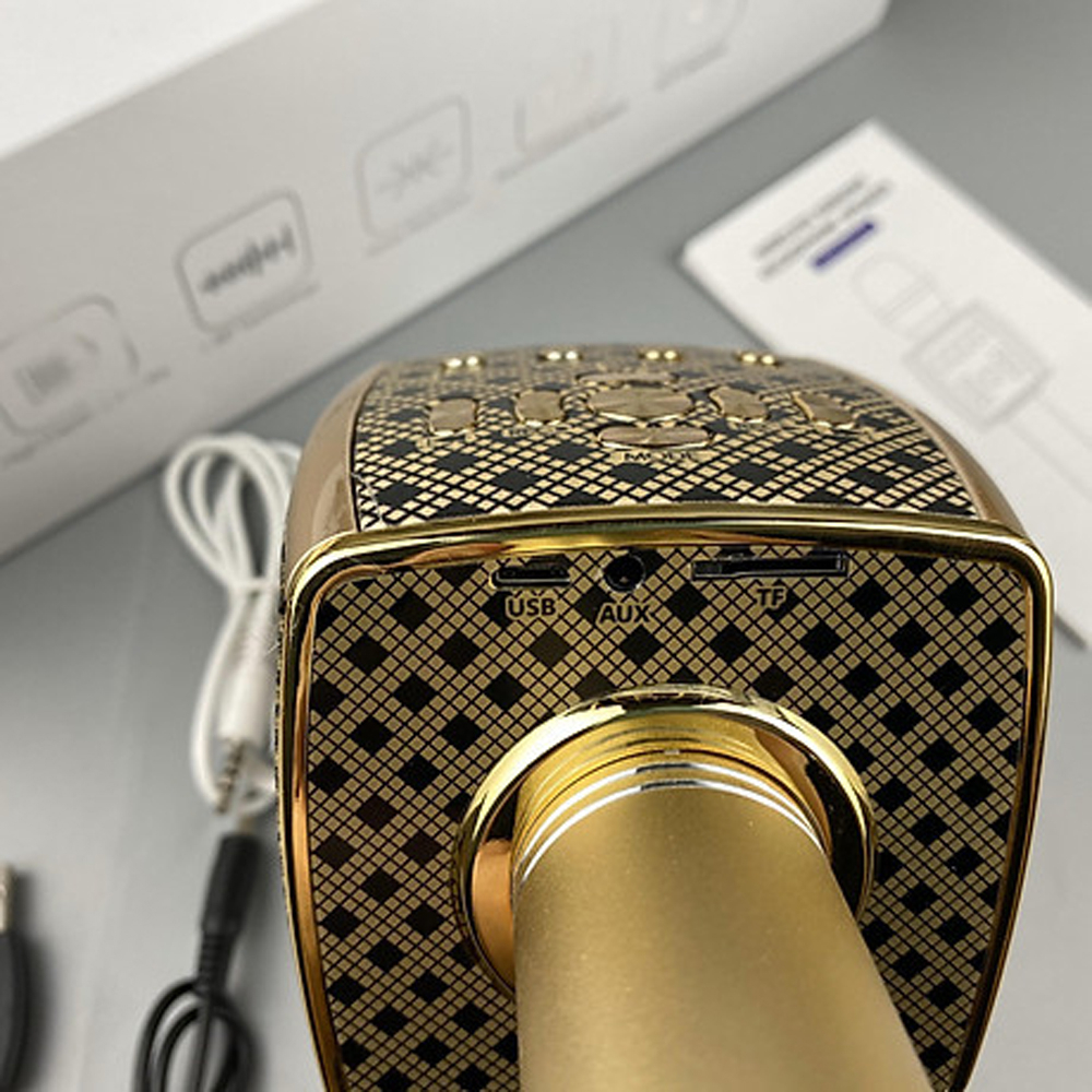 Micro Karaoke Bluetooth YS95, Mic Hát Karaoke Bluetooth Không Dây Kèm Loa Hát Cực Hay Mic Hát Cực Nhẹ - Hút Âm Tốt