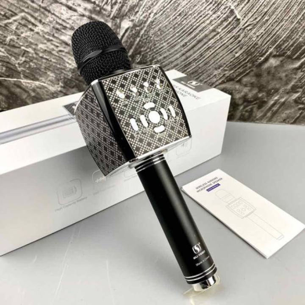 Micro Karaoke Bluetooth YS95, Mic Hát Karaoke Bluetooth Không Dây Kèm Loa Hát Cực Hay Mic Hát Cực Nhẹ - Hút Âm Tốt