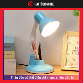 Đèn học để bàn cho bé LED Trắng và Vàng chống cận có kèm giá để bút tiện lợi | Đèn học chống cận