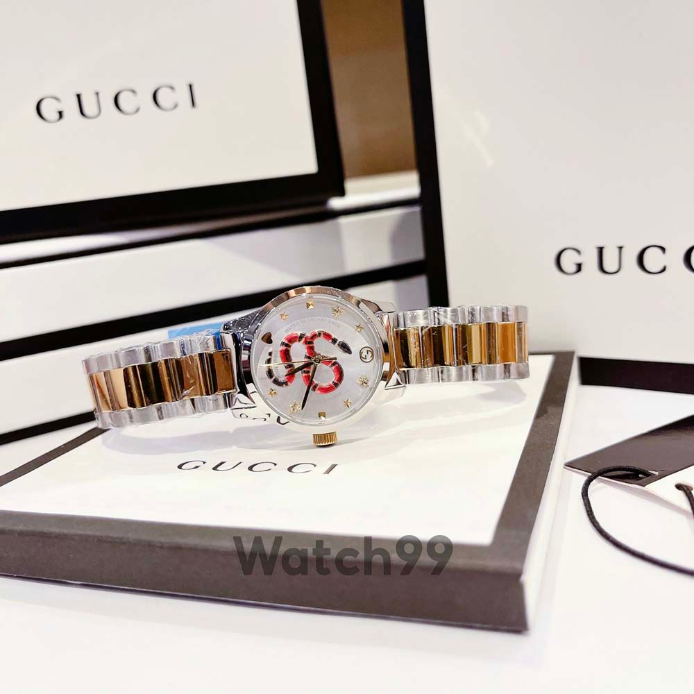 Đồng hồ nữ G.u.c.c.i G-Timeless YA1264075 thiết kế Unisex cực trẻ trung Dial in hình chú rắn cực chất | BigBuy360 - bigbuy360.vn