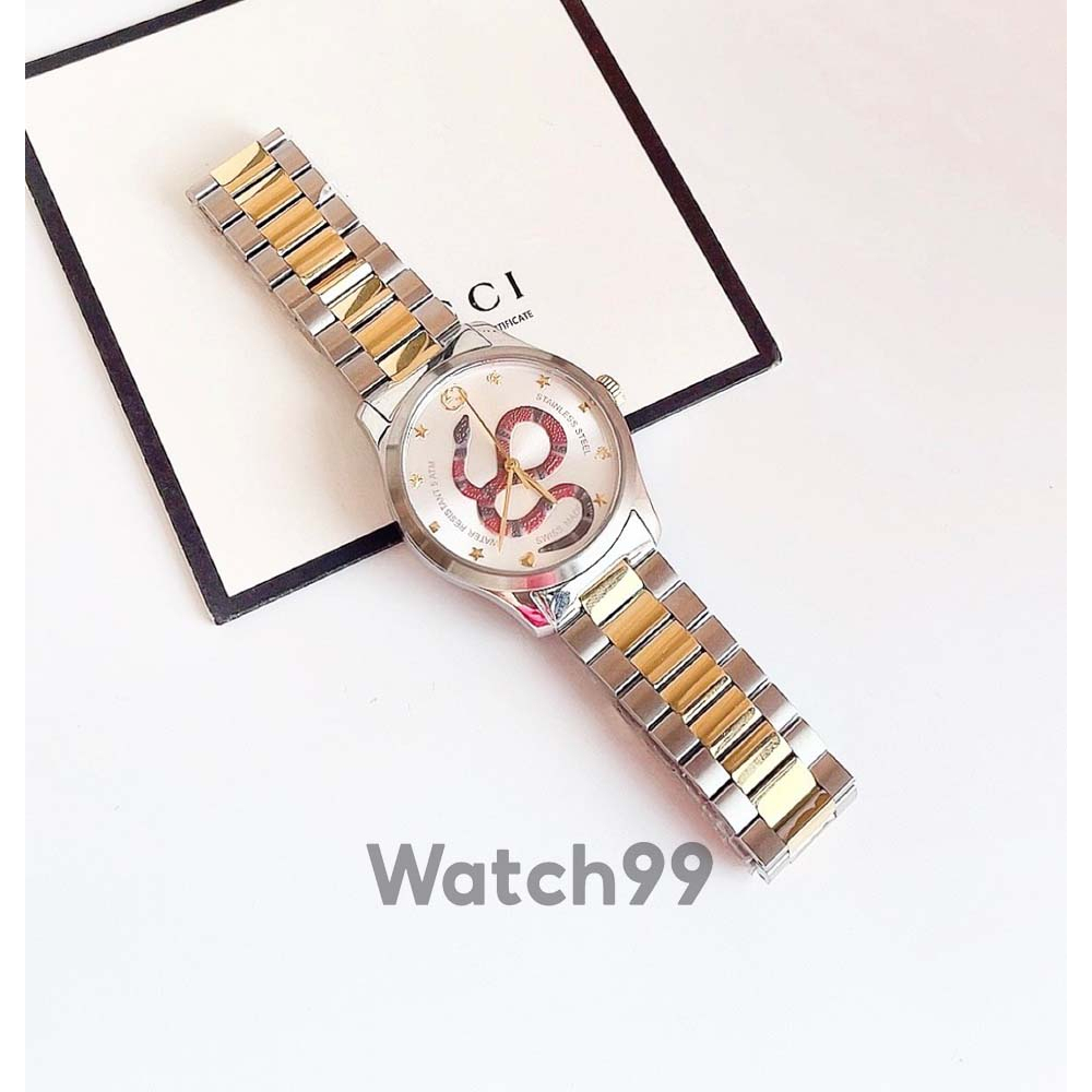 Đồng hồ nữ G.u.c.c.i G-Timeless YA1264075 thiết kế Unisex cực trẻ trung Dial in hình chú rắn cực chất | BigBuy360 - bigbuy360.vn