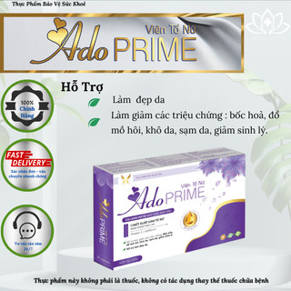 Viên uống Tố Nữ Ado Prime - Hỗ trợ làm đẹp da, giảm bốc hỏa (H/30 viên)