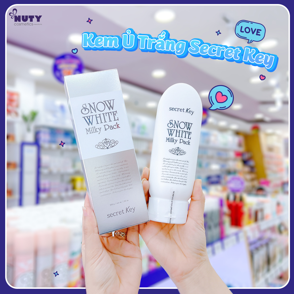 Kem Ủ Trắng Secret Key Snow White Milky Pack (200ml)