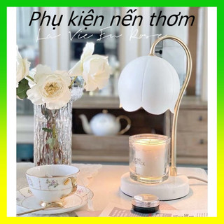 Đèn đốt nến thơm - Phụ kiện nến Yankee, Bath and body works - Đèn hoa lan chuông - Hàng có sẵn
