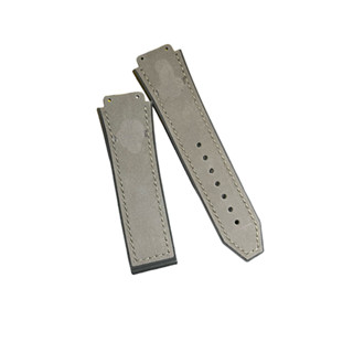 Dây đồng hồ cao cấp nam size 42 - Da lộn xám tối size 19 x 25 x 22mm