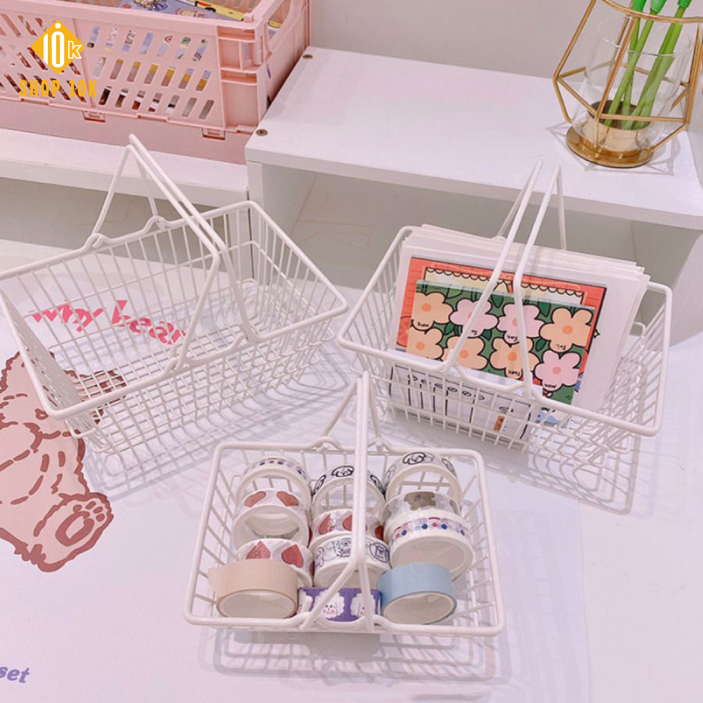 Giỏ đựng mỹ phẩm, giỏ đựng đồ trang trí xinh xắn cỡ to và nhỏ