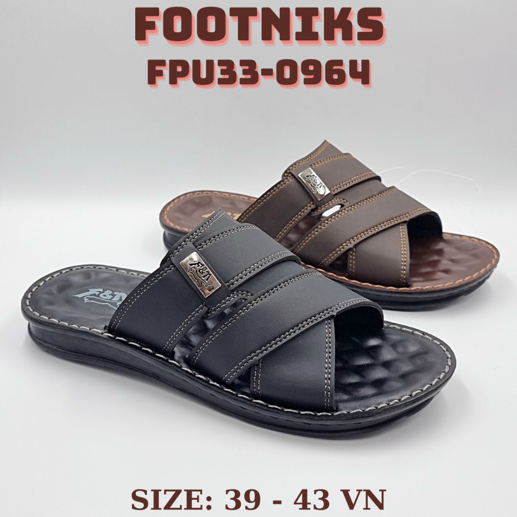 Dép Thái Lan Nam Quai Da Cao Cấp FOOTNIKS FPU33 - 0964M