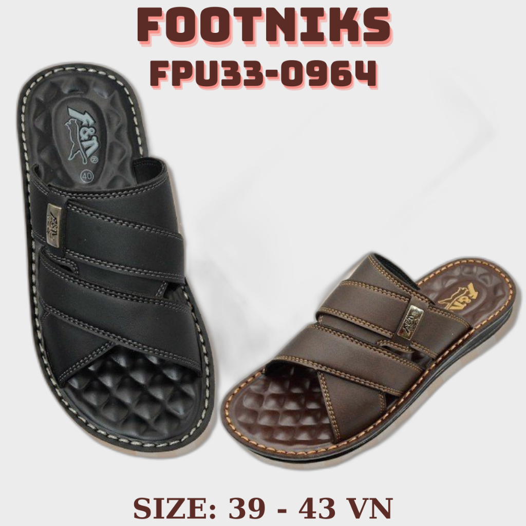 Dép Thái Lan Nam Quai Da Cao Cấp FOOTNIKS FPU33 - 0964M