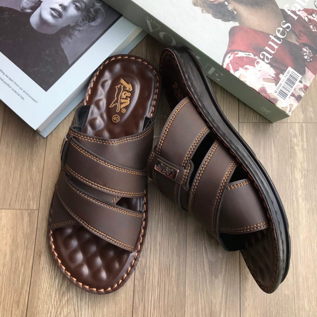 Dép Thái Lan Nam Quai Da Cao Cấp FOOTNIKS FPU33 - 0964M