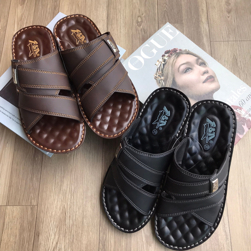 Dép Thái Lan Nam Quai Da Cao Cấp FOOTNIKS FPU33 - 0964M