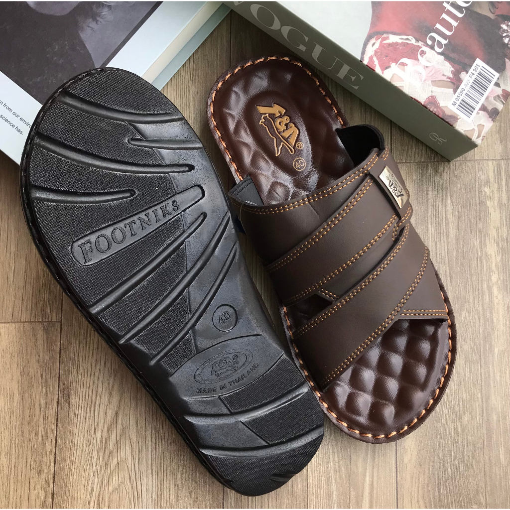 Dép Thái Lan Nam Quai Da Cao Cấp FOOTNIKS FPU33 - 0964M