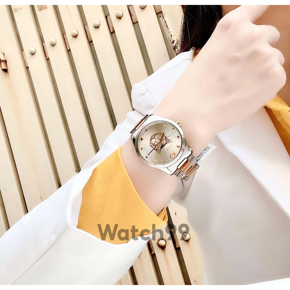 Đồng hồ nữ G.u.c.c.i YA1264095 đẹp độc đáo khác biệt với hình ảnh chú mèo | BigBuy360 - bigbuy360.vn