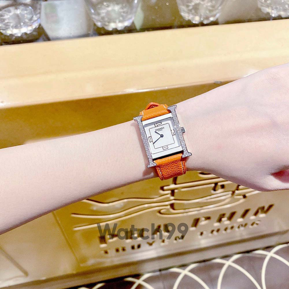 Đồng hồ nữ H.e.r.m.e.s Heure H cao cấp máy thuỵ sỉ Ronda vỏ thép không gỉ mạ PVD | BigBuy360 - bigbuy360.vn