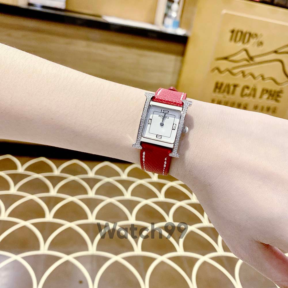 Đồng hồ nữ H.e.r.m.e.s Heure H cao cấp máy thuỵ sỉ Ronda vỏ thép không gỉ mạ PVD | BigBuy360 - bigbuy360.vn