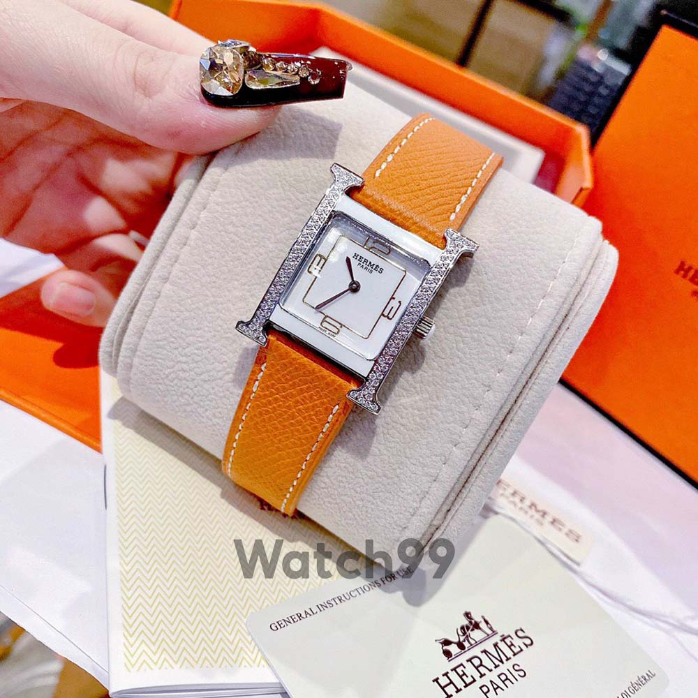 Đồng hồ nữ H.e.r.m.e.s Heure H cao cấp máy thuỵ sỉ Ronda vỏ thép không gỉ mạ PVD | BigBuy360 - bigbuy360.vn