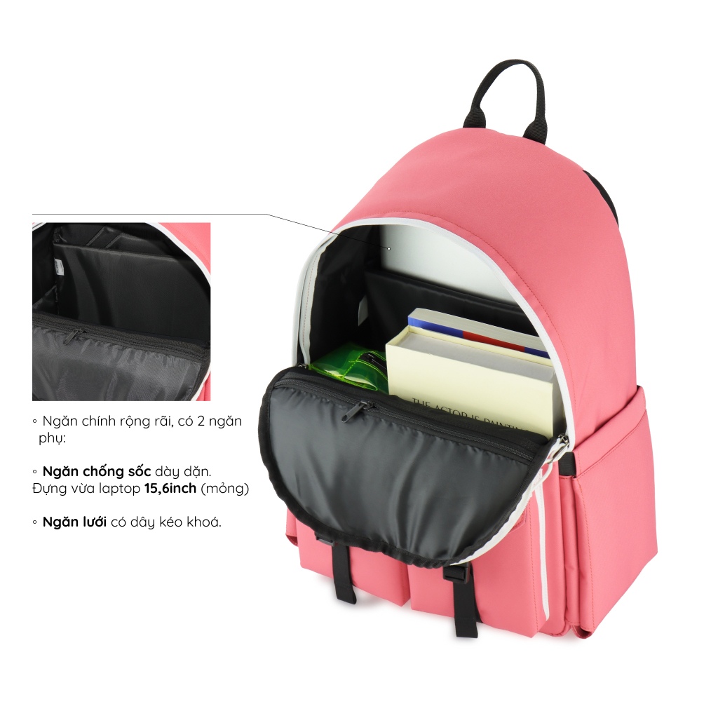 Scarab Daily Backpack Unisex - Balo Thời Trang Đi Học, Đi Chơi Đựng Vừa Laptop 15,6inch