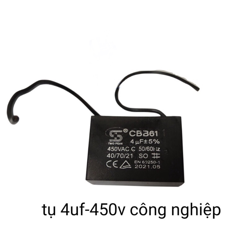Tụ quạt công nghiệp 4uf 450v cao cấp