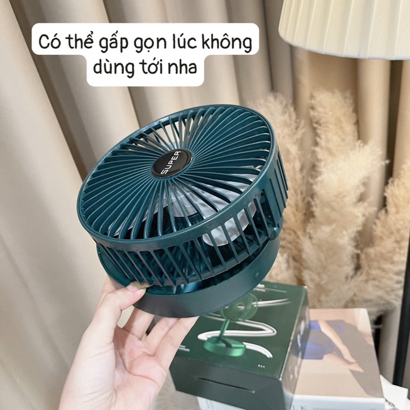 Quạt tích điện mini cầm tay